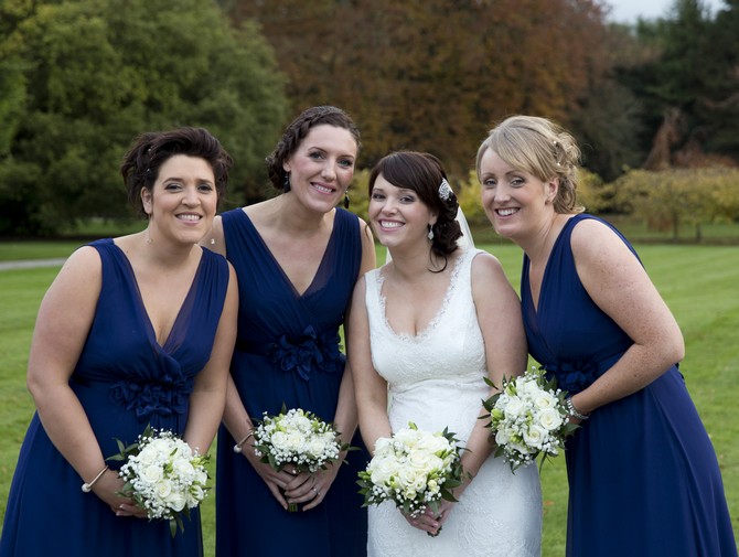 navy wedding theme bridesmaid dresses